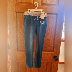 SO GIRLS MID RISE RIBBED-WAISTED JEGGING
